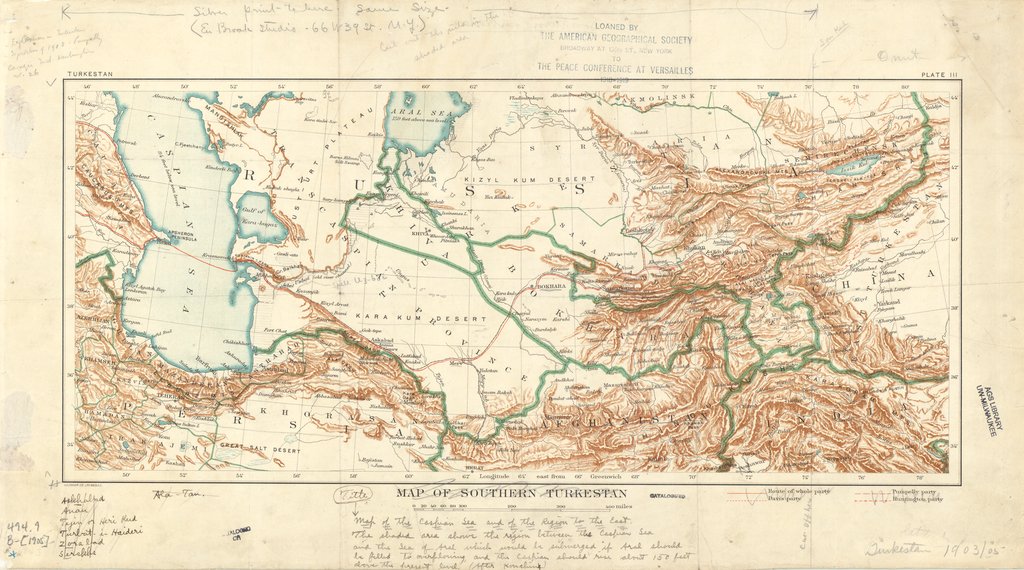 Map of Southern Turkestan